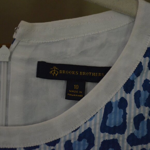 Brooks Brothers Blue and White Mini Dress - Picture 4 of 7